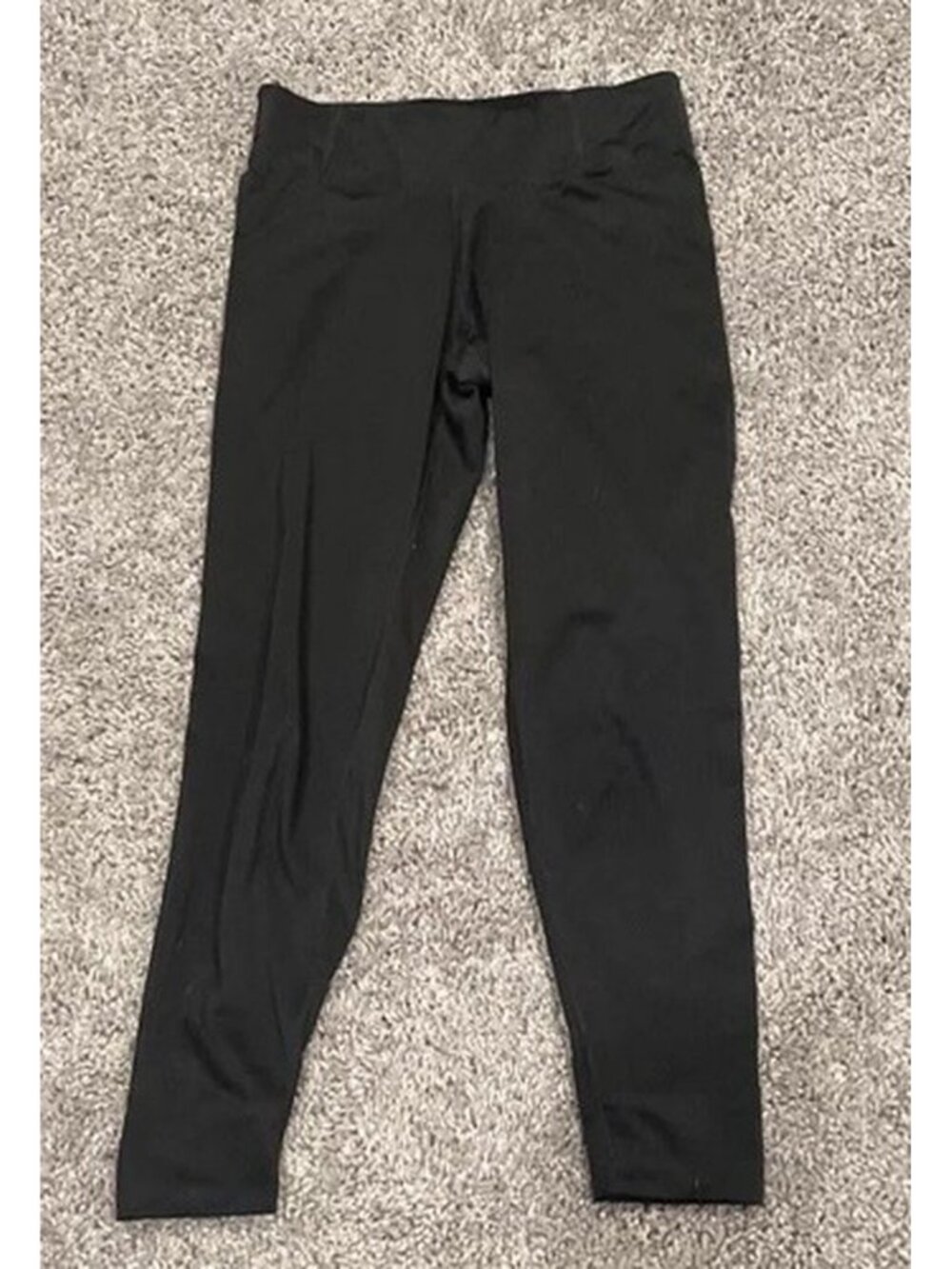 Patagonia pants Women Kids Size 7-8 Capilene Black base layer hiking Small